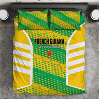 French Guiana Football Bedding Set Go Les Yana Dokos - Wonder Print Shop