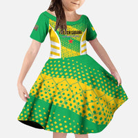 Custom French Guiana Football Family Matching Mermaid Dress and Hawaiian Shirt Go Les Yana Dokos - Wonder Print Shop