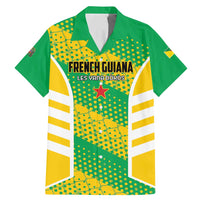 Custom French Guiana Football Family Matching Mermaid Dress and Hawaiian Shirt Go Les Yana Dokos - Wonder Print Shop