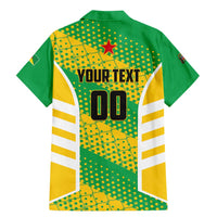 Custom French Guiana Football Family Matching Mermaid Dress and Hawaiian Shirt Go Les Yana Dokos - Wonder Print Shop