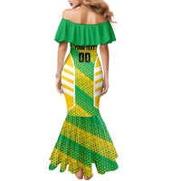 Custom French Guiana Football Family Matching Mermaid Dress and Hawaiian Shirt Go Les Yana Dokos - Wonder Print Shop