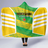 French Guiana Football Hooded Blanket Go Les Yana Dokos - Wonder Print Shop