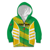 Custom French Guiana Football Kid Hoodie Go Les Yana Dokos - Wonder Print Shop