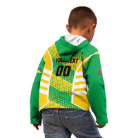 Custom French Guiana Football Kid Hoodie Go Les Yana Dokos - Wonder Print Shop