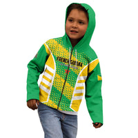 Custom French Guiana Football Kid Hoodie Go Les Yana Dokos - Wonder Print Shop