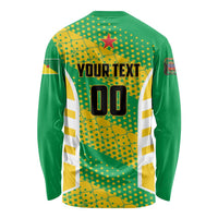 Custom French Guiana Football Long Sleeve Shirt Go Les Yana Dokos - Wonder Print Shop