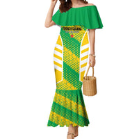 Custom French Guiana Football Mermaid Dress Go Les Yana Dokos - Wonder Print Shop