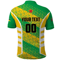 Custom French Guiana Football Polo Shirt Go Les Yana Dokos - Wonder Print Shop