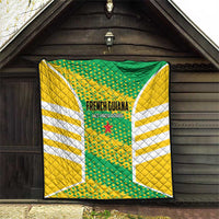 French Guiana Football Quilt Go Les Yana Dokos - Wonder Print Shop