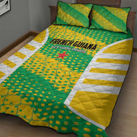 French Guiana Football Quilt Bed Set Go Les Yana Dokos - Wonder Print Shop