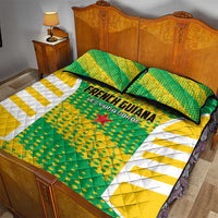 French Guiana Football Quilt Bed Set Go Les Yana Dokos - Wonder Print Shop