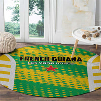 French Guiana Football Round Carpet Go Les Yana Dokos - Wonder Print Shop