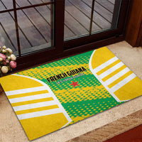 French Guiana Football Rubber Doormat Go Les Yana Dokos - Wonder Print Shop