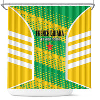 French Guiana Football Shower Curtain Go Les Yana Dokos - Wonder Print Shop