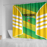 French Guiana Football Shower Curtain Go Les Yana Dokos - Wonder Print Shop