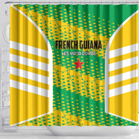 French Guiana Football Shower Curtain Go Les Yana Dokos - Wonder Print Shop