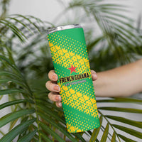 Custom French Guiana Football Skinny Tumbler Go Les Yana Dokos - Wonder Print Shop