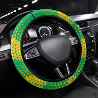 French Guiana Football Steering Wheel Cover Go Les Yana Dokos - Wonder Print Shop