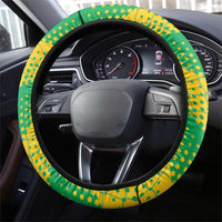 French Guiana Football Steering Wheel Cover Go Les Yana Dokos - Wonder Print Shop