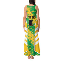 Custom French Guiana Football Tank Maxi Dress Go Les Yana Dokos - Wonder Print Shop