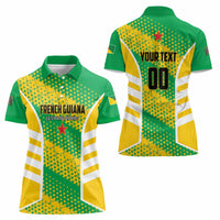 Custom French Guiana Football Women Polo Shirt Go Les Yana Dokos - Wonder Print Shop