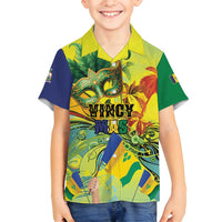 Personalized Vincy Mas Family Matching Long Sleeve Bodycon Dress and Hawaiian Shirt The Caribbean Hottest Carnival - Wonder Print Shop