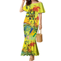 Personalized Vincy Mas Family Matching Mermaid Dress and Hawaiian Shirt The Caribbean Hottest Carnival - Wonder Print Shop