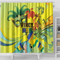 Vincy Mas Shower Curtain The Caribbean Hottest Carnival - Wonder Print Shop