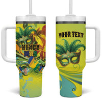 Personalized Vincy Mas Tumbler With Handle The Caribbean Hottest Carnival - Wonder Print Shop