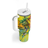 Personalized Vincy Mas Tumbler With Handle The Caribbean Hottest Carnival - Wonder Print Shop