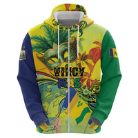 Personalized Vincy Mas Zip Hoodie The Caribbean Hottest Carnival - Wonder Print Shop