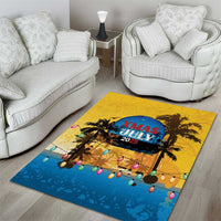 Xmas in July 2025 Area Rug Caribbean Summer Christmas - Wonder Print Shop