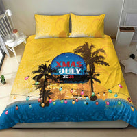 Xmas in July 2025 Bedding Set Caribbean Summer Christmas - Wonder Print Shop