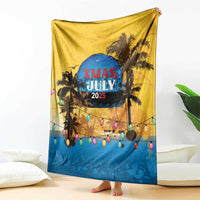 Xmas in July 2025 Blanket Caribbean Summer Christmas - Wonder Print Shop