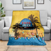 Xmas in July 2025 Blanket Caribbean Summer Christmas - Wonder Print Shop