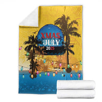 Xmas in July 2025 Blanket Caribbean Summer Christmas - Wonder Print Shop