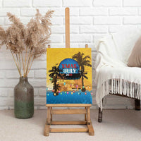 Xmas in July 2025 Canvas Wall Art Caribbean Summer Christmas - Wonder Print Shop