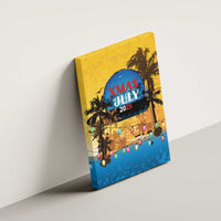 Xmas in July 2025 Canvas Wall Art Caribbean Summer Christmas - Wonder Print Shop