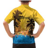 Personalized Xmas in July 2025 Family Matching Mermaid Dress and Hawaiian Shirt Caribbean Summer Christmas - Wonder Print Shop