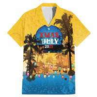Personalized Xmas in July 2025 Family Matching Mermaid Dress and Hawaiian Shirt Caribbean Summer Christmas - Wonder Print Shop