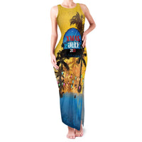 Personalized Xmas in July 2025 Family Matching Tank Maxi Dress and Hawaiian Shirt Caribbean Summer Christmas - Wonder Print Shop