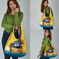 Xmas in July 2025 Grocery Bag Caribbean Summer Christmas - Wonder Print Shop