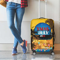 Xmas in July 2025 Luggage Cover Caribbean Summer Christmas - Wonder Print Shop