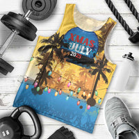 Personalized Xmas in July 2025 Men Tank Top Caribbean Summer Christmas - Wonder Print Shop