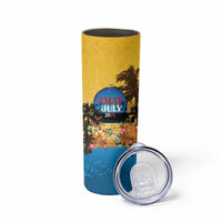 Personalized Xmas in July 2025 Skinny Tumbler Caribbean Summer Christmas - Wonder Print Shop