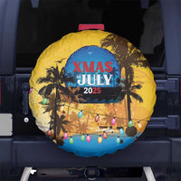 Xmas in July 2025 Spare Tire Cover Caribbean Summer Christmas - Wonder Print Shop