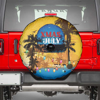 Xmas in July 2025 Spare Tire Cover Caribbean Summer Christmas - Wonder Print Shop