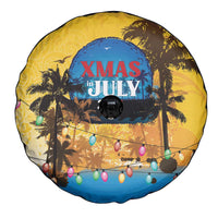 Xmas in July 2025 Spare Tire Cover Caribbean Summer Christmas - Wonder Print Shop