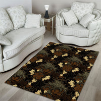 Javanese Batik Semen Area Rug Indonesian Traditional Pattern