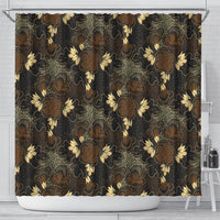 Javanese Batik Semen Shower Curtain Indonesian Traditional Pattern
